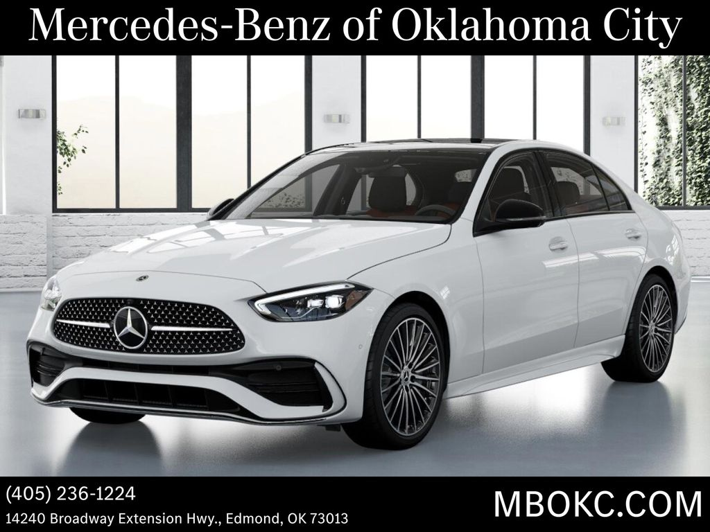 Polar White 2026 Mercedes-Benz C-Class Sedan All-Wheel Drive 9-Speed Automatic