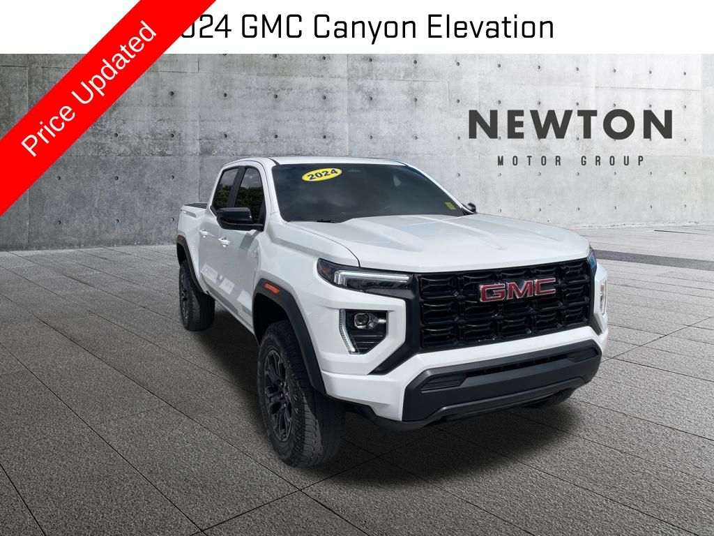 Summit White 2024 GMC Canyon Pickup Truck Four-Wheel Drive 8-Speed Automatic