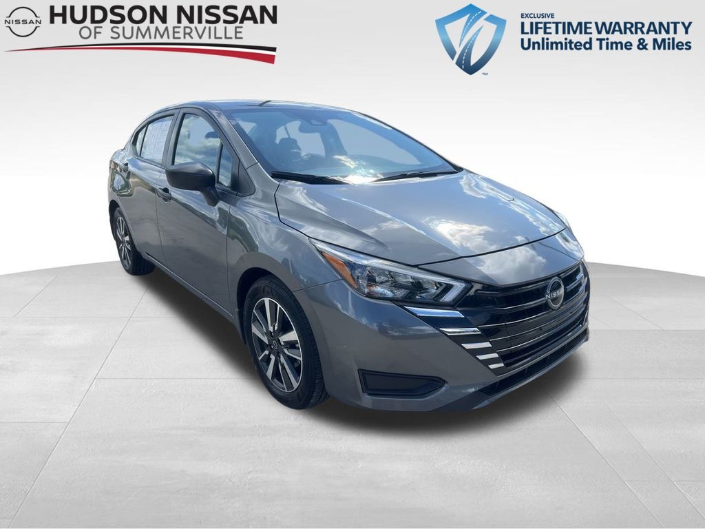 2025 Gun Metallic Nissan Versa 1.6 S Sedan