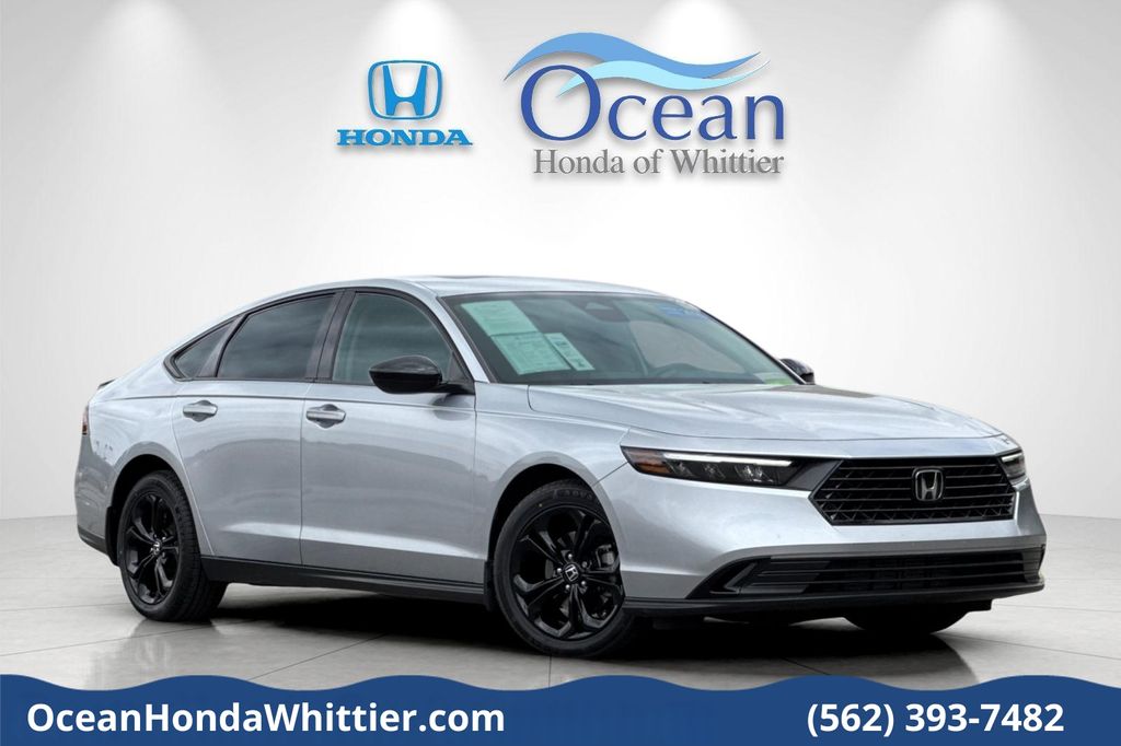 Solar Silver Metallic 2025 Honda Accord Sedan Front-Wheel Drive Continuously Variable Transmission