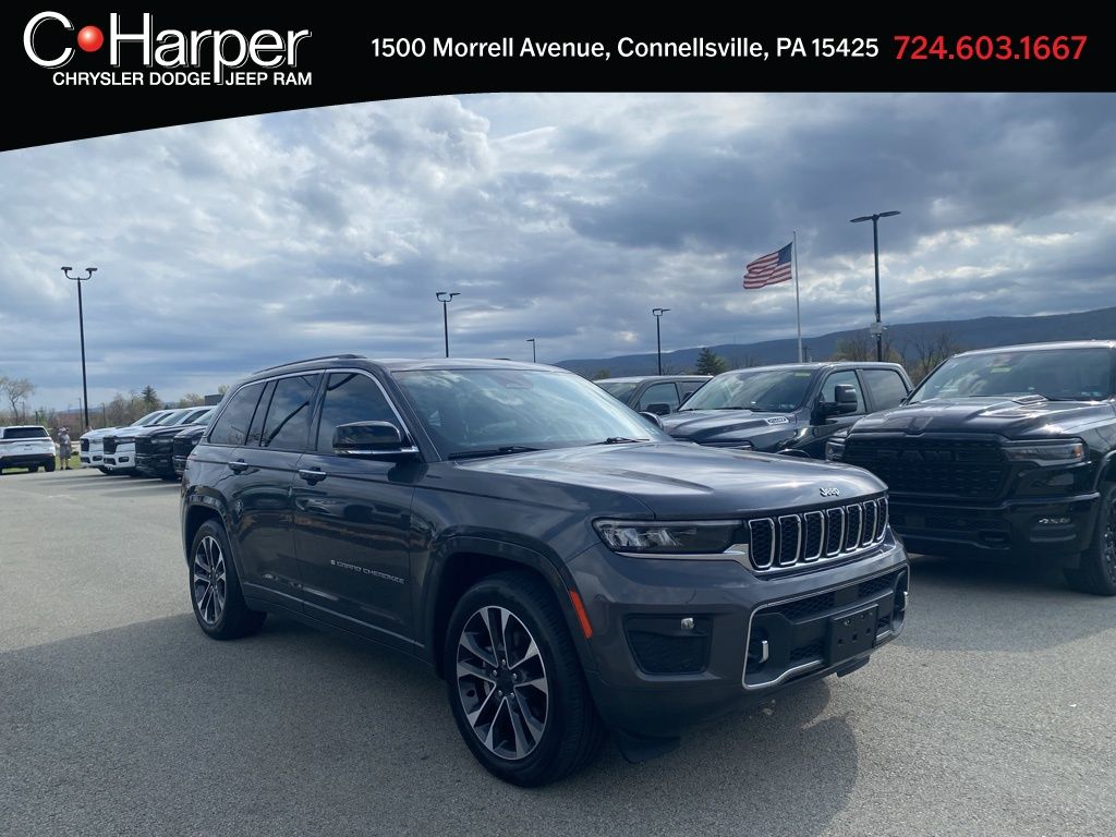 Baltic Gray Metallic Clearcoat 2022 Jeep Grand Cherokee Overland 4WD SUV / Crossover Four-Wheel Drive 8-Speed Automatic