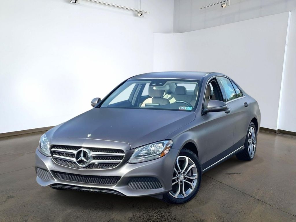 Steel Gray Metallic 2016 Mercedes-Benz C-Class Sedan All-Wheel Drive 7-Speed Automatic