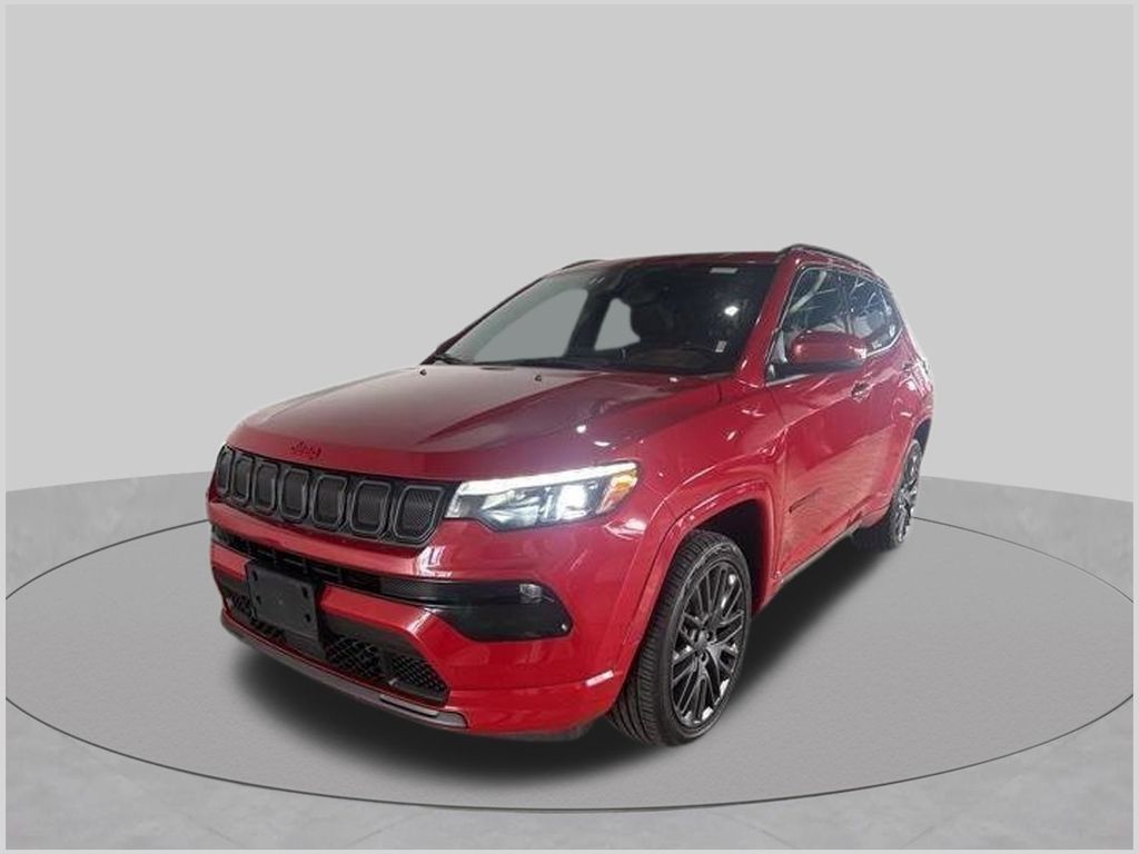 Redline Pearlcoat 2022 Jeep Compass SUV / Crossover Four-Wheel Drive 9-Speed Automatic