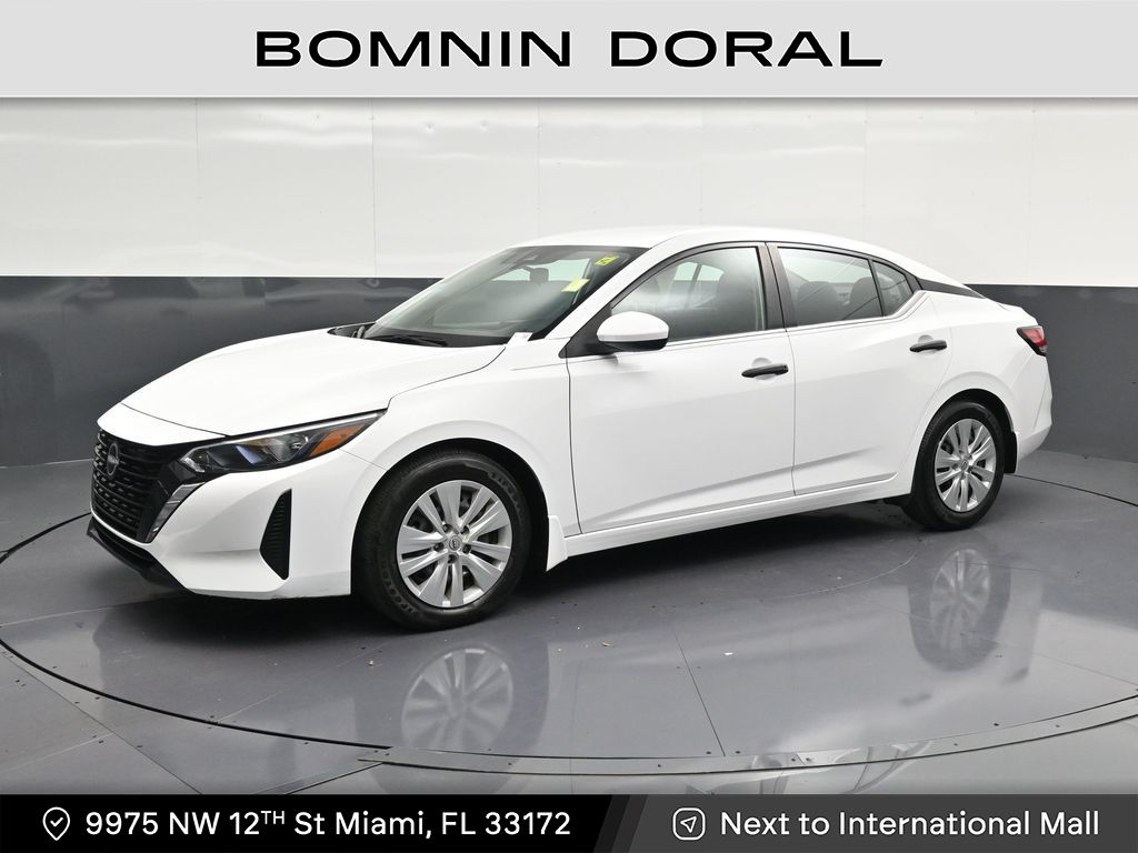 White (Fresh Powder) 2024 Nissan Sentra Sedan Front-Wheel Drive Continuously Variable Transmission
