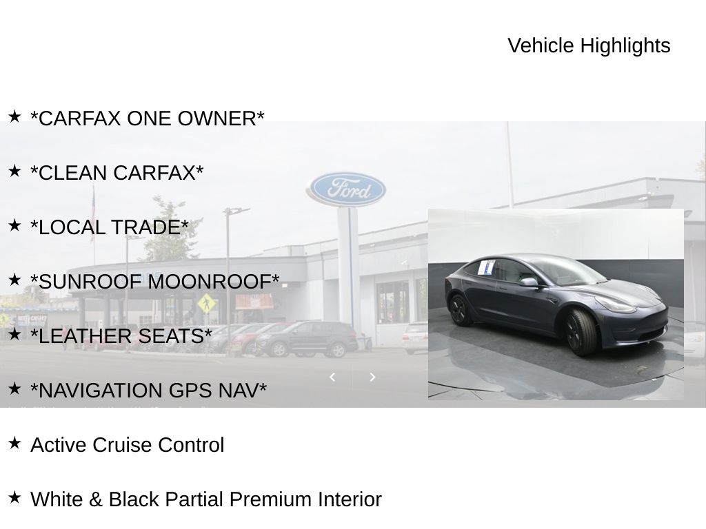 2021 Tesla Model 3 Standard Range Plus Rear-Wheel Drive