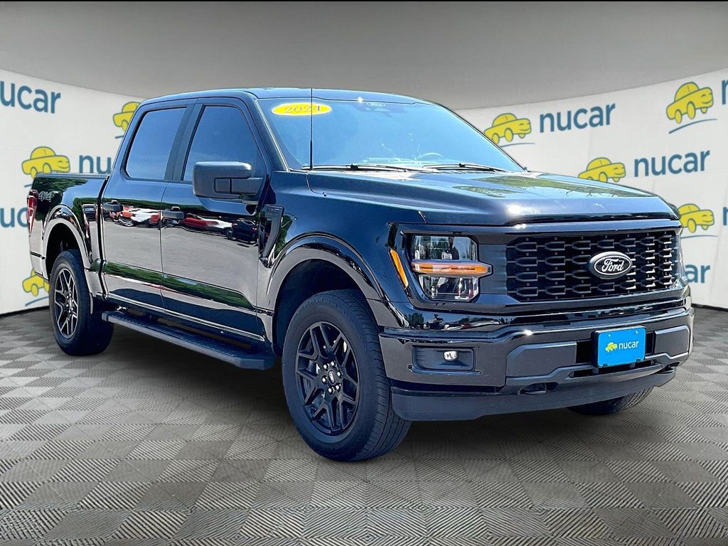 Black 2024 Ford F-150 Pickup Truck Four-Wheel Drive Automatic