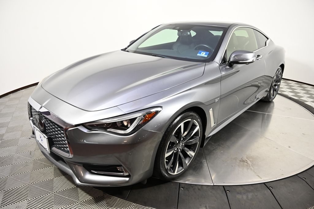 Gray (Graphite Shadow) 2020 INFINITI Q60 Coupe All-Wheel Drive 7-Speed Automatic