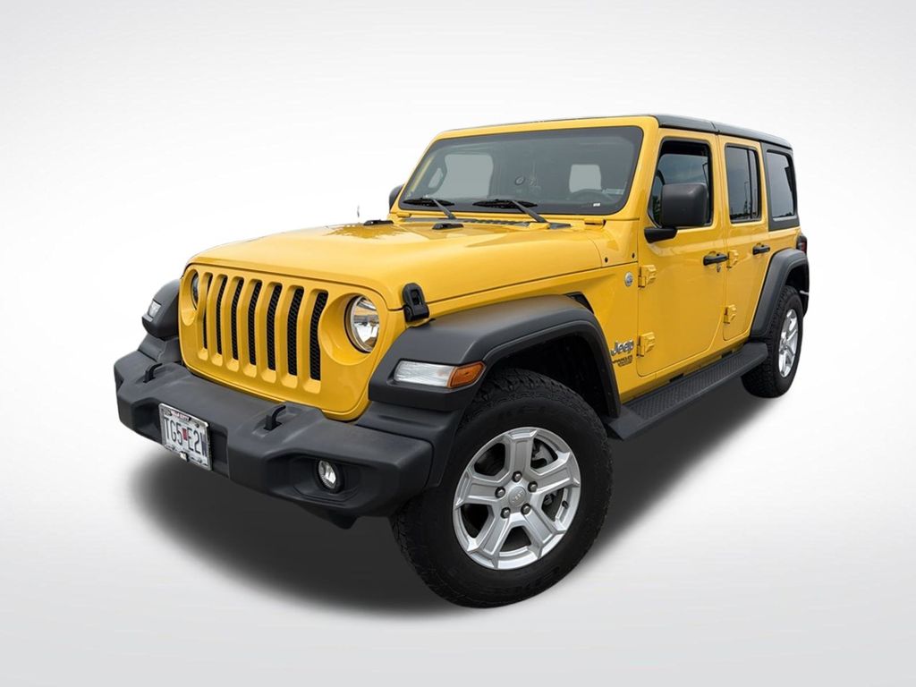 Baja Yellow Clearcoat 2019 Jeep Wrangler SUV / Crossover Four-Wheel Drive 8-Speed Automatic