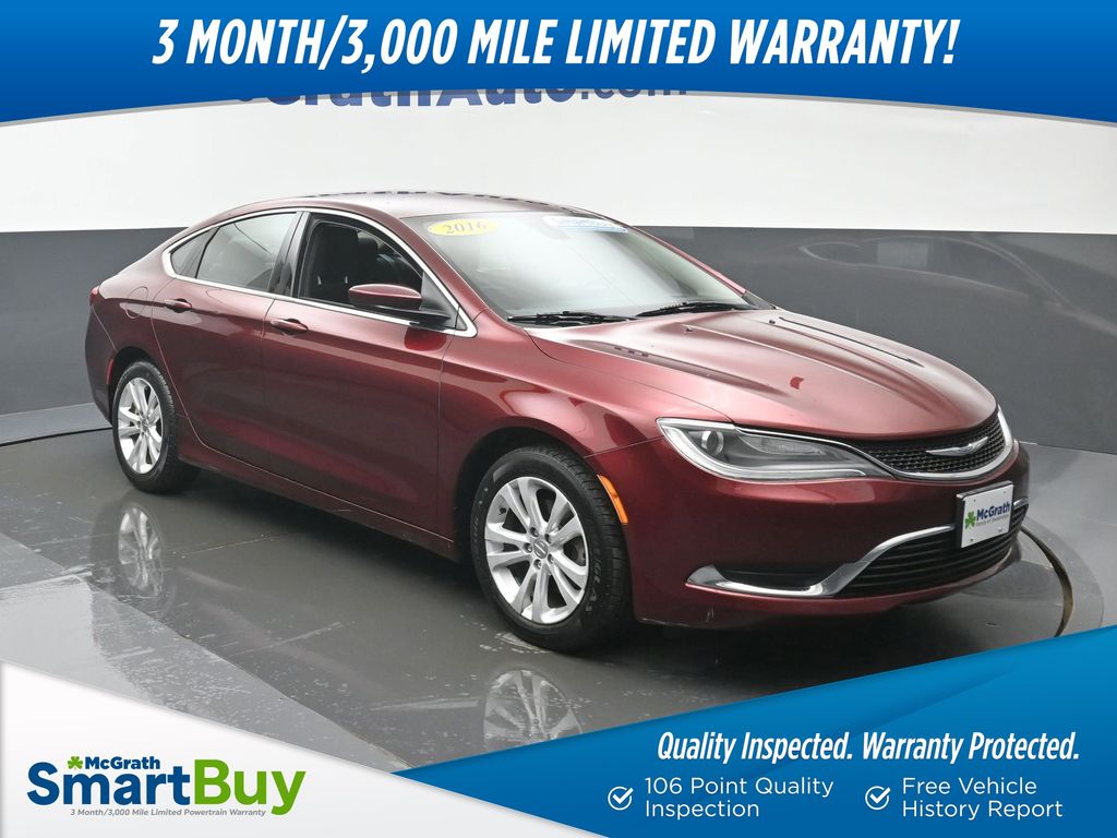 Velvet Red Pearlcoat 2016 Chrysler 200 Limited Sedan FWD Sedan Front-Wheel Drive 9-Speed Automatic