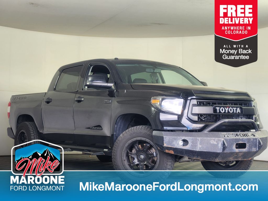 Black 2015 Toyota Tundra TRD Pro CrewMax 5.7L 4WD Pickup Truck Four-Wheel Drive Automatic
