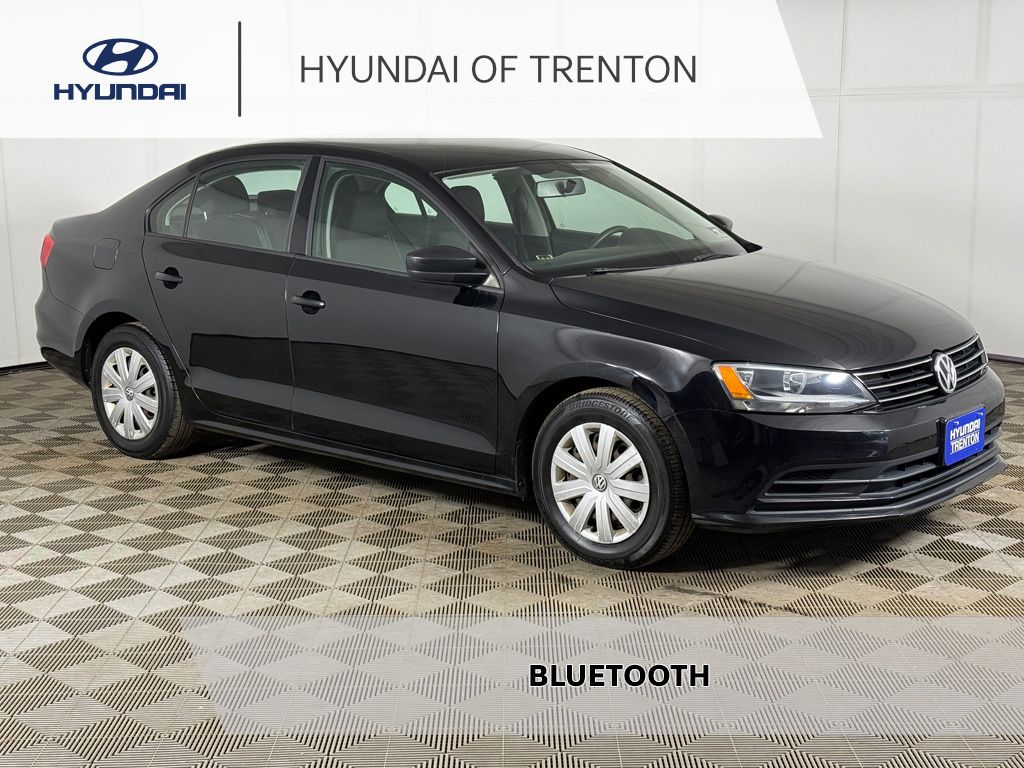 Black 2015 Volkswagen Jetta Sedan Front-Wheel Drive 6-Speed Automatic