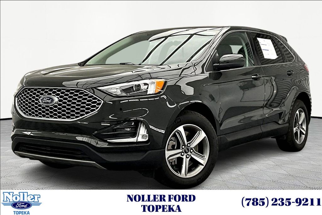 Forged Green Metallic 2024 Ford Edge SEL AWD SUV / Crossover All-Wheel Drive 8-Speed Automatic