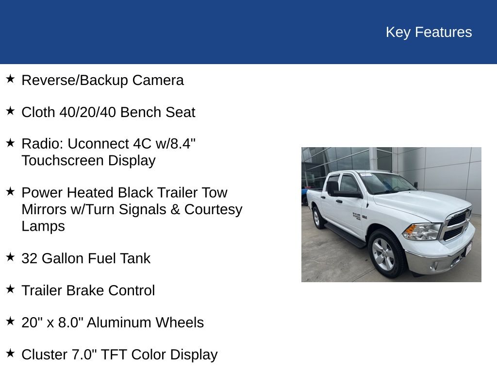2021 Ram 1500 Classic Tradesman Crew Cab 4x4 5'7" Box
