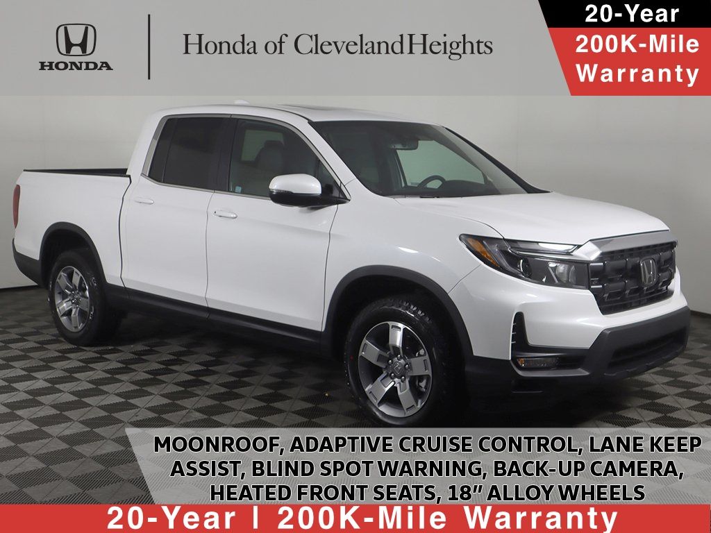 Platinum White Pearl 2026 Honda Ridgeline Pickup Truck All-Wheel Drive 9-Speed Automatic