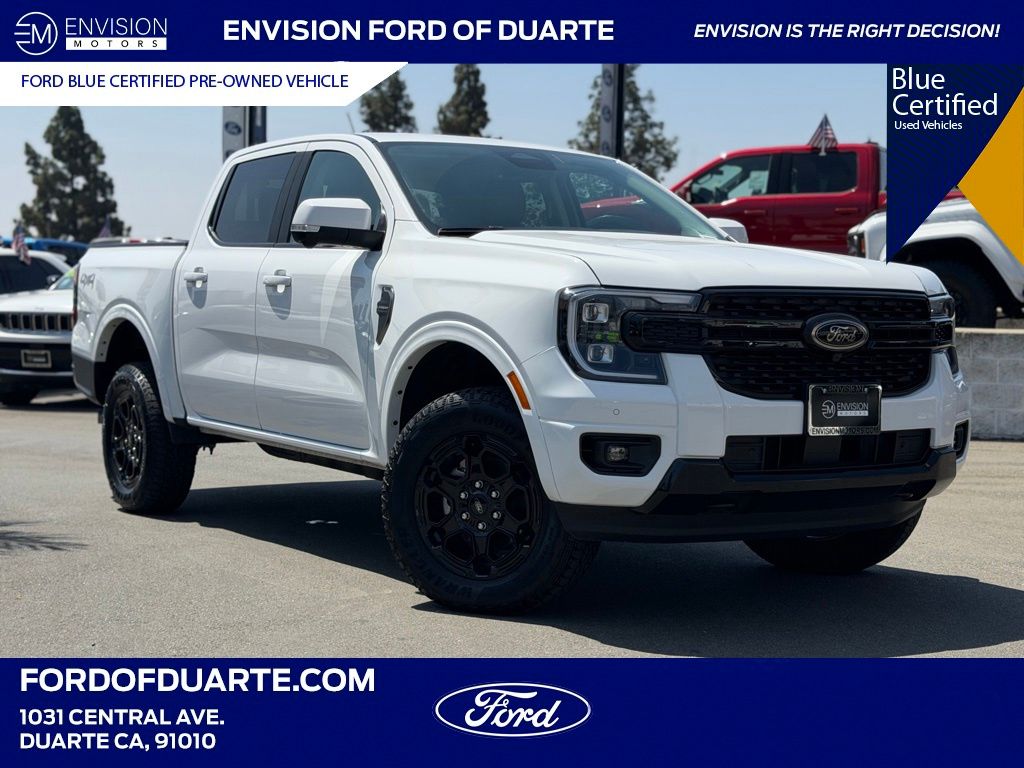 Oxford White 2025 Ford Ranger Pickup Truck Four-Wheel Drive Automatic