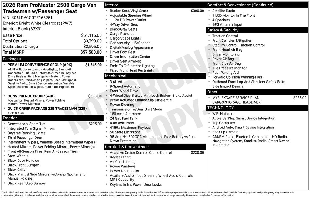 2026 RAM ProMaster Tradesman's photo