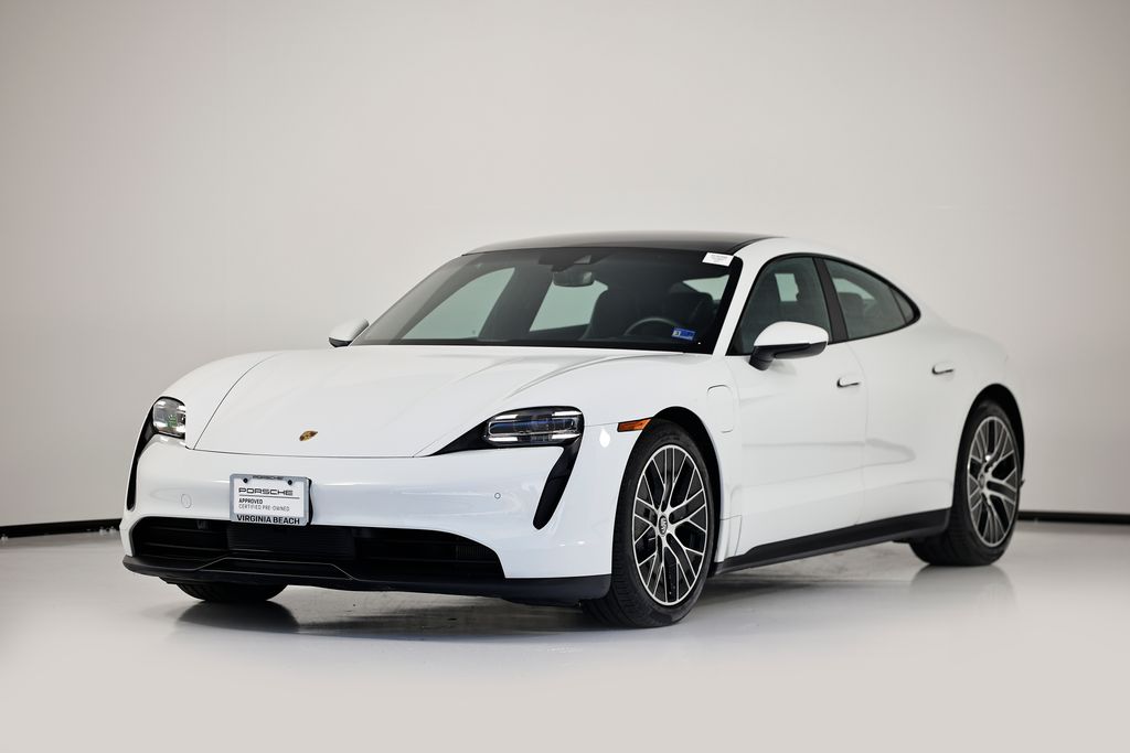White 2022 Porsche Taycan Sedan RWD Sedan Rear-Wheel Drive 2-Speed Automatic