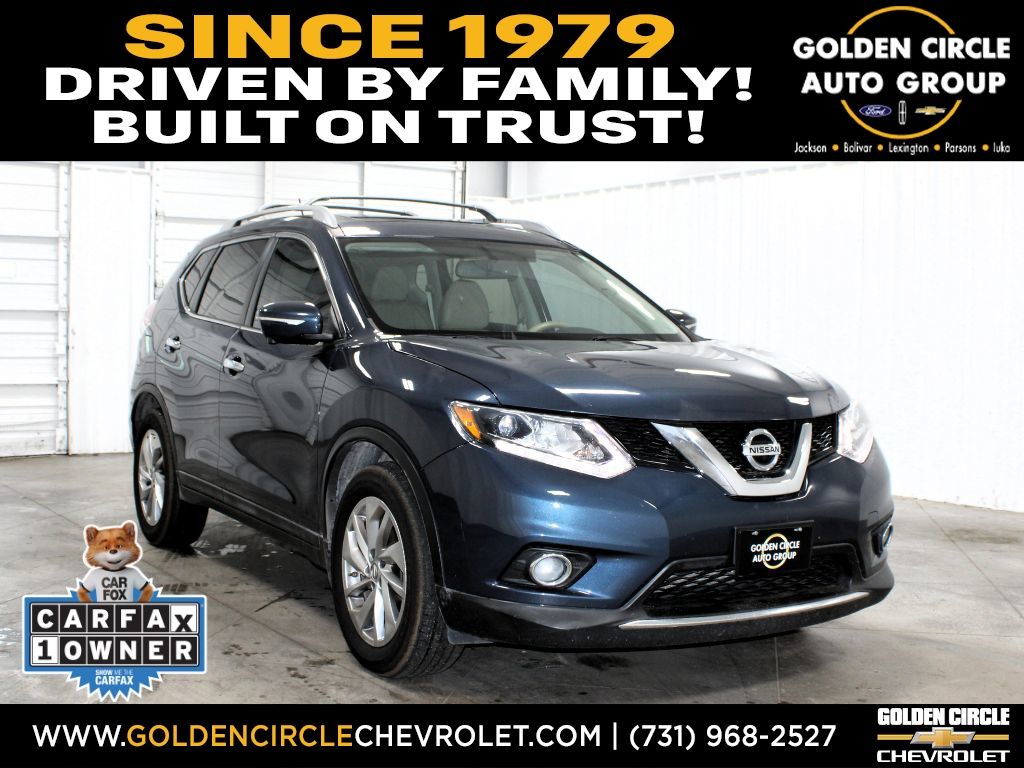 Arctic Blue Metallic 2015 Nissan Rogue SL SUV / Crossover Front-Wheel Drive Continuously Variable Transmission