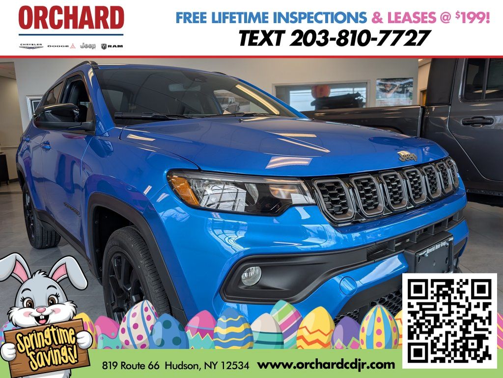 Hydro Blue Pearlcoat 2026 Jeep Compass Latitude 4WD SUV / Crossover Four-Wheel Drive 8-Speed Automatic