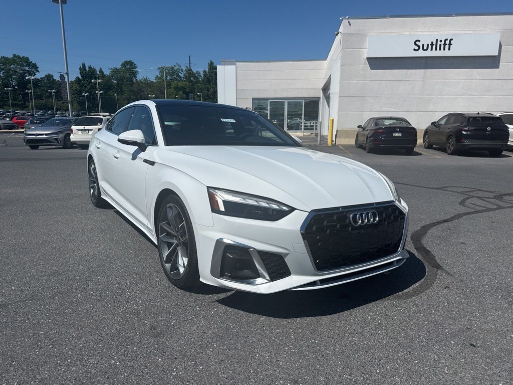 2023 Audi A5 Sportback 45 S line Premium Plus White at Audi Porsche Sewickley