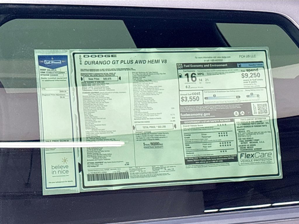 2026 Dodge Durango GT Plus HEMI V8