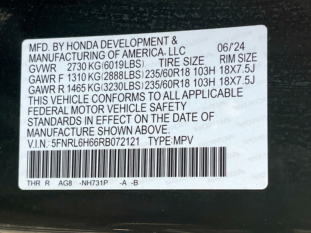 Used 2024 Black Honda EX-L image 33