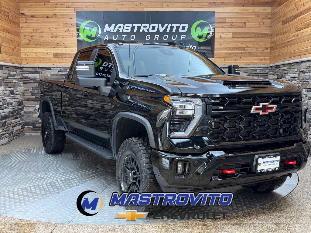 Black 2025 Chevrolet Silverado 2500HD Pickup Truck Four-Wheel Drive Automatic