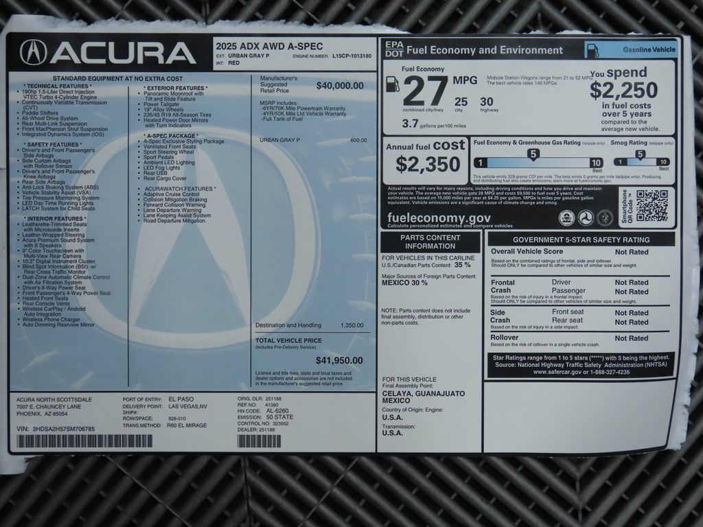 2025 Acura ADX A-SPEC 9