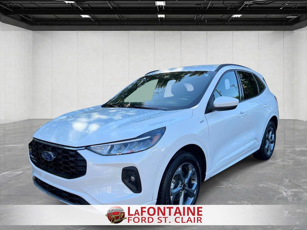 White Metallic 2024 Ford Escape Hybrid SUV / Crossover All-Wheel Drive Continuously Variable Transmission