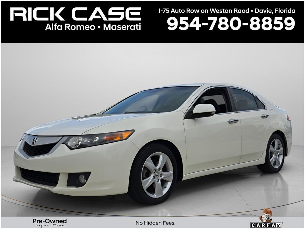 Premium White Pearl 2010 Acura TSX Sedan FWD Sedan Front-Wheel Drive 5-Speed Automatic