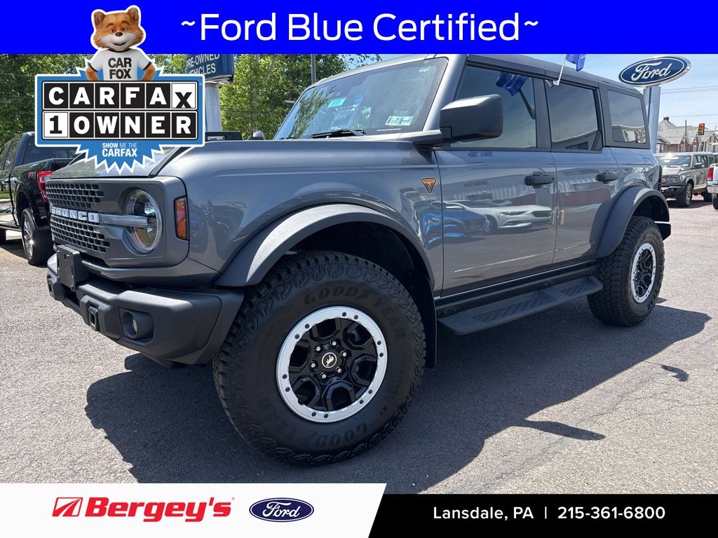 Gray Metallic 2025 Ford Bronco Badlands 4-Door 4WD SUV / Crossover Four-Wheel Drive 10-Speed Automatic