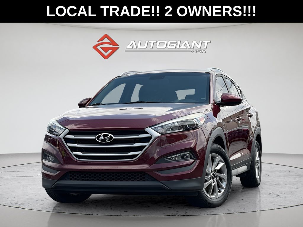 Red (Ruby Wine) 2018 Hyundai Tucson SUV / Crossover All-Wheel Drive 6-Speed Automatic