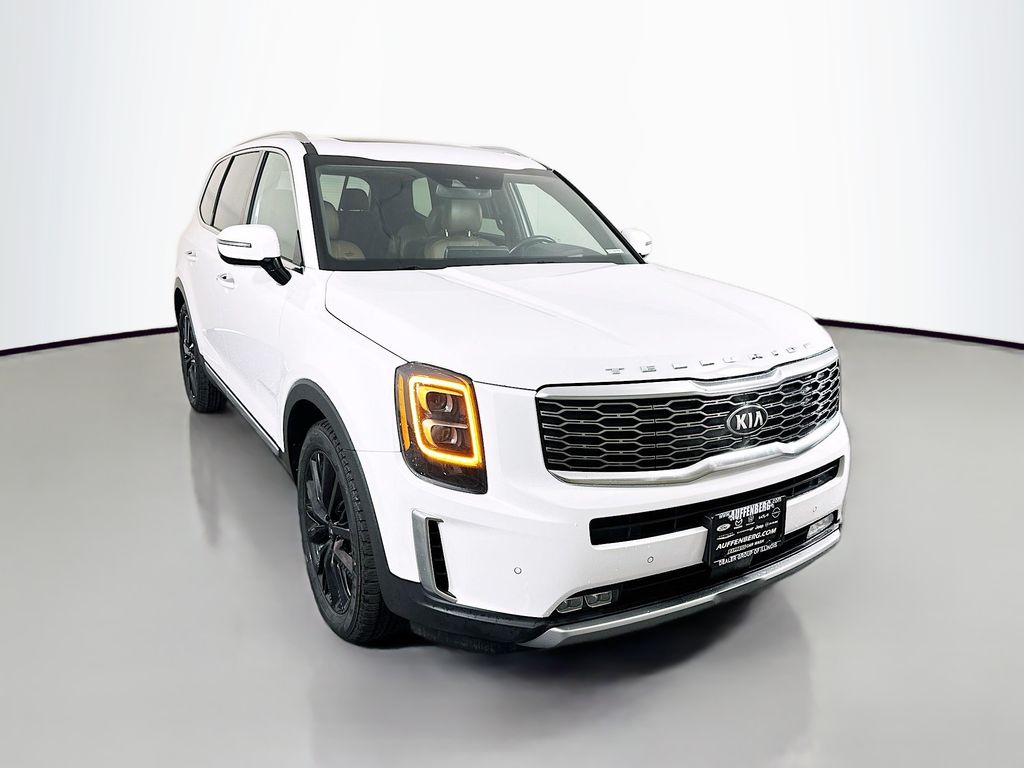 Glacial White Pearl 2021 Kia Telluride SX AWD SUV / Crossover All-Wheel Drive 8-Speed Automatic