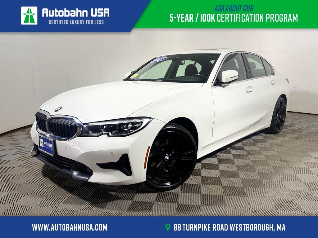 Alpine White 2021 BMW 3 Series Sedan All-Wheel Drive 8-Speed Automatic