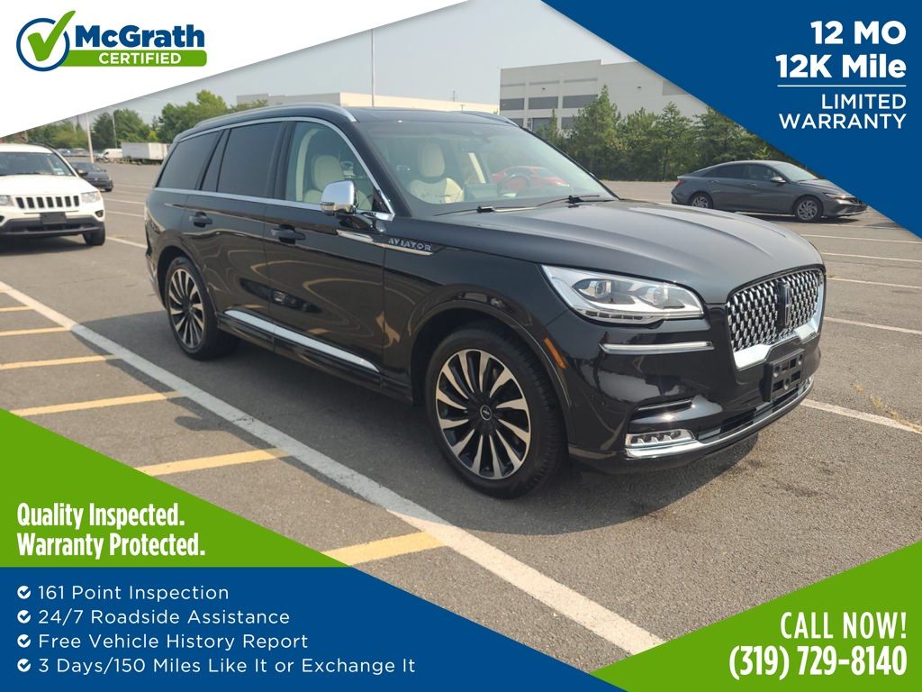 Black Metallic 2022 Lincoln Aviator SUV / Crossover All-Wheel Drive Automatic