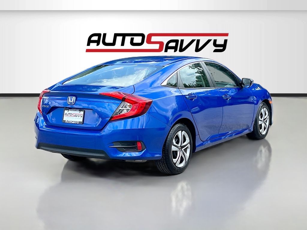 2018 Honda Civic LX Blue at DeMontrond Automotive Group