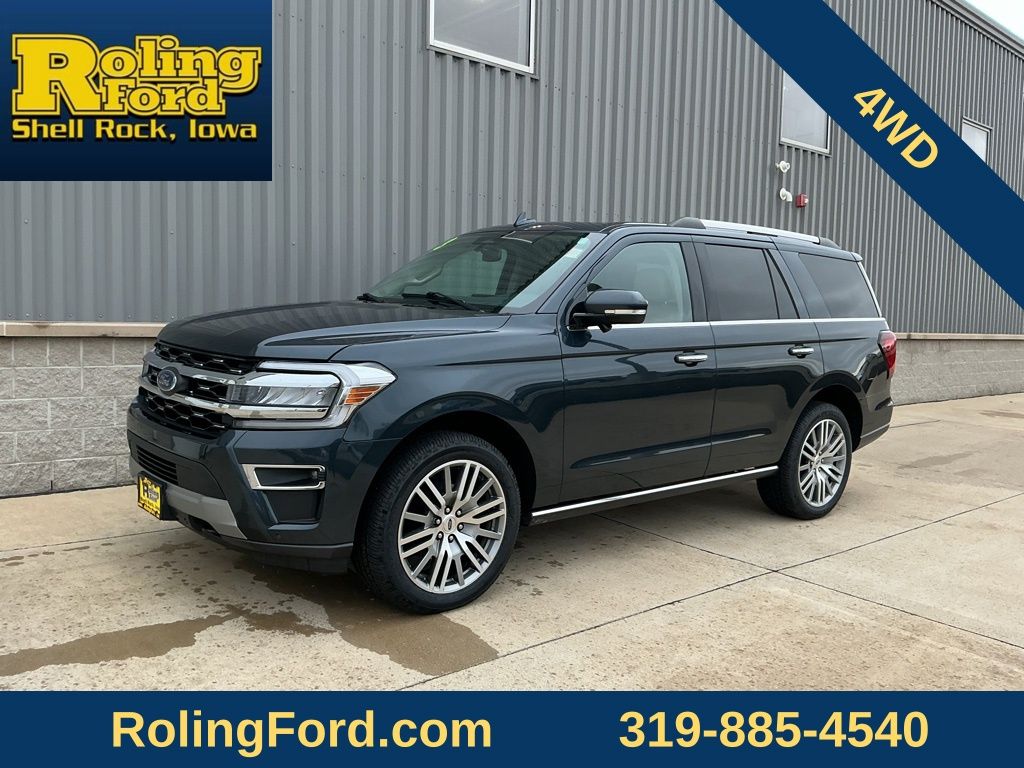Stone Blue Metallic 2023 Ford Expedition SUV / Crossover Four-Wheel Drive Automatic