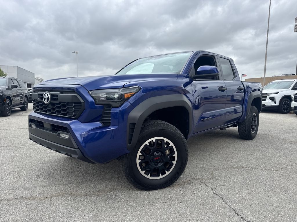 Blue Crush Metallic 2024 Toyota Tacoma TRD Off-Road Double Cab 4WD Pickup Truck Four-Wheel Drive 8-Speed Automatic