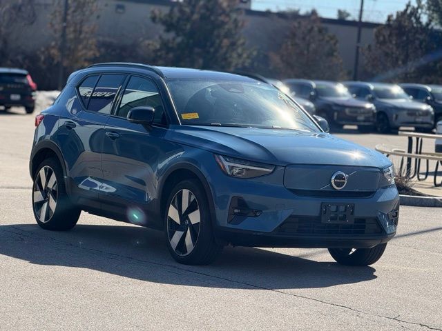 Fjord Blue Metallic 2023 Volvo XC40 Recharge Twin Ultimate eAWD SUV / Crossover All-Wheel Drive 1-Speed Automatic