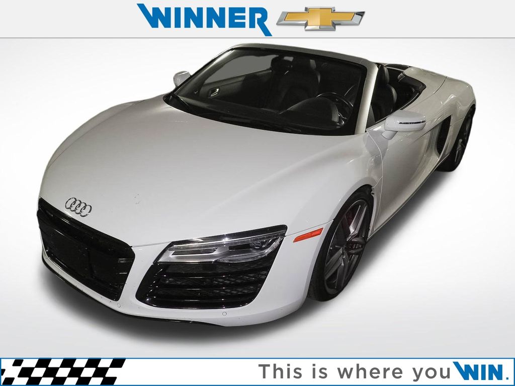 Ibis White/Black Roof 2015 Audi R8 quattro V8 Spyder AWD Convertible All-Wheel Drive 7-Speed Automatic