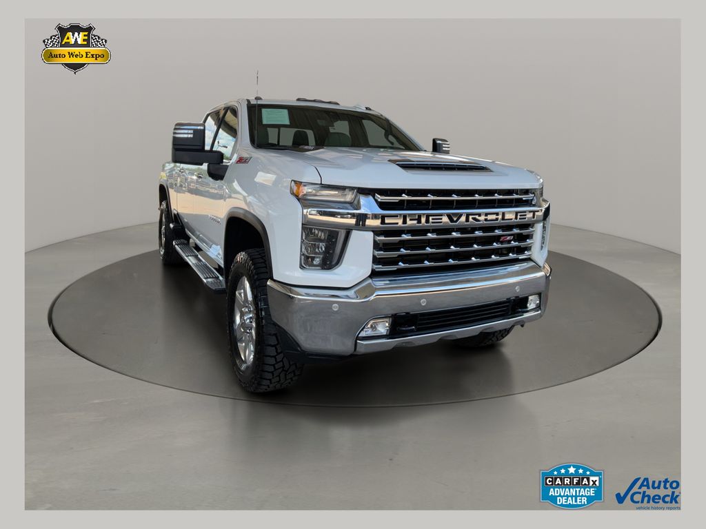 Summit White 2020 Chevrolet Silverado 3500HD LTZ Crew Cab 4WD Pickup Truck Four-Wheel Drive Automatic