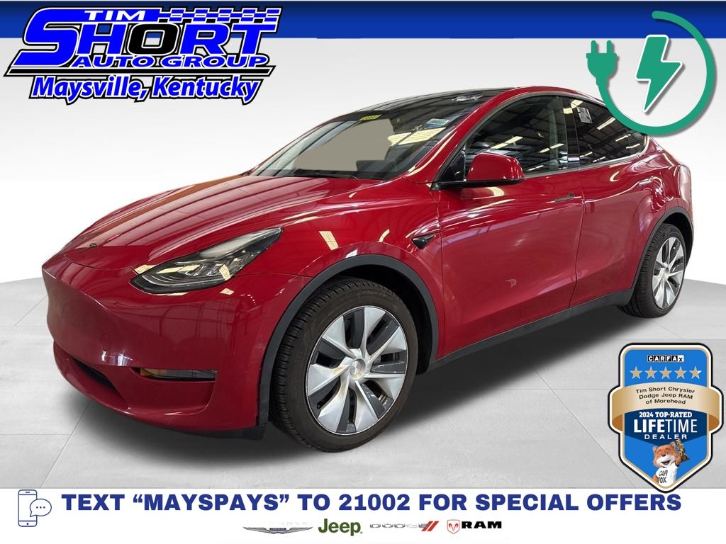 Red Multi-Coat 2022 Tesla Model Y Long Range AWD SUV / Crossover All-Wheel Drive 1-Speed Automatic