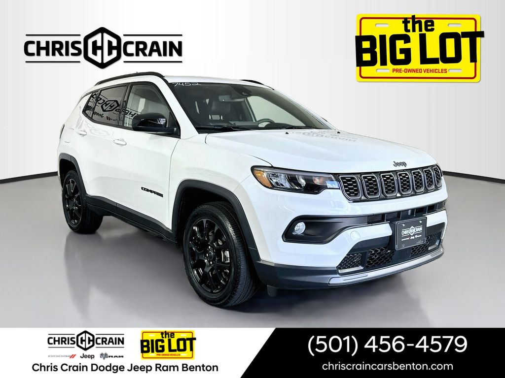 Bright White Clearcoat 2025 Jeep Compass SUV / Crossover Four-Wheel Drive 8-Speed Automatic