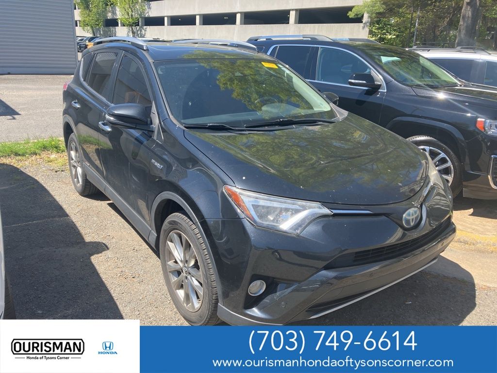Black Sand Pearl 2017 Toyota RAV4 Hybrid Limited AWD SUV / Crossover All-Wheel Drive Continuously Variable Transmission
