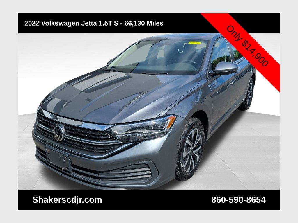 Platinum Gray Metallic 2022 Volkswagen Jetta Sedan Front-Wheel Drive 8-Speed Automatic