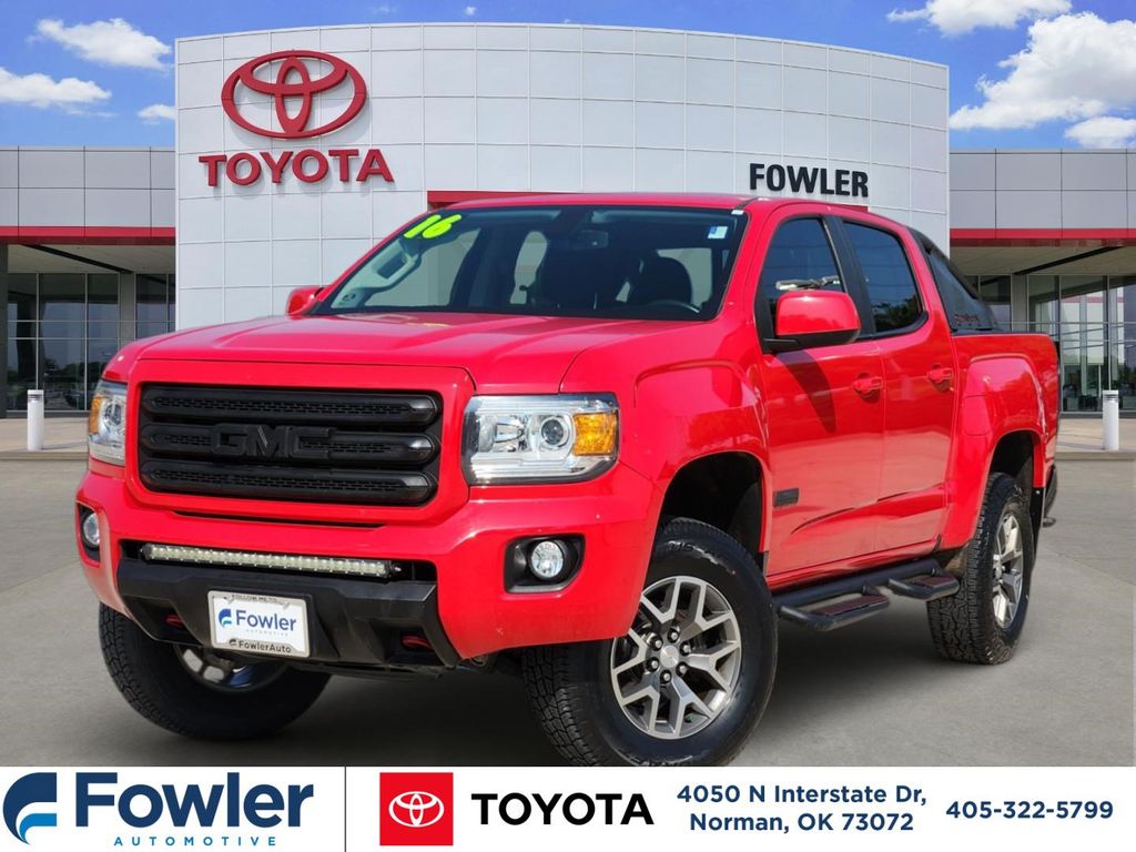 Cardinal Red 2016 GMC Canyon Pickup Truck Four-Wheel Drive 6-Speed Automatic