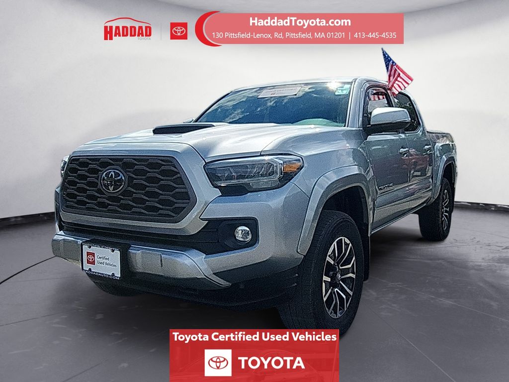 Celestial Silver Metallic 2023 Toyota Tacoma TRD Sport Double Cab 4WD Pickup Truck Four-Wheel Drive 6-Speed Automatic