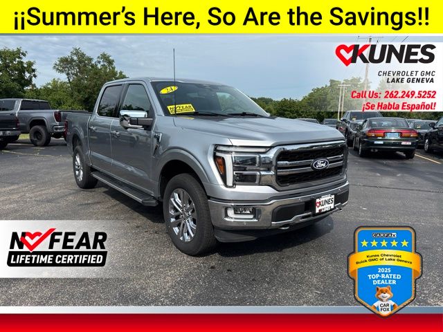Silver 2024 Ford F-150 Pickup Truck Four-Wheel Drive Automatic