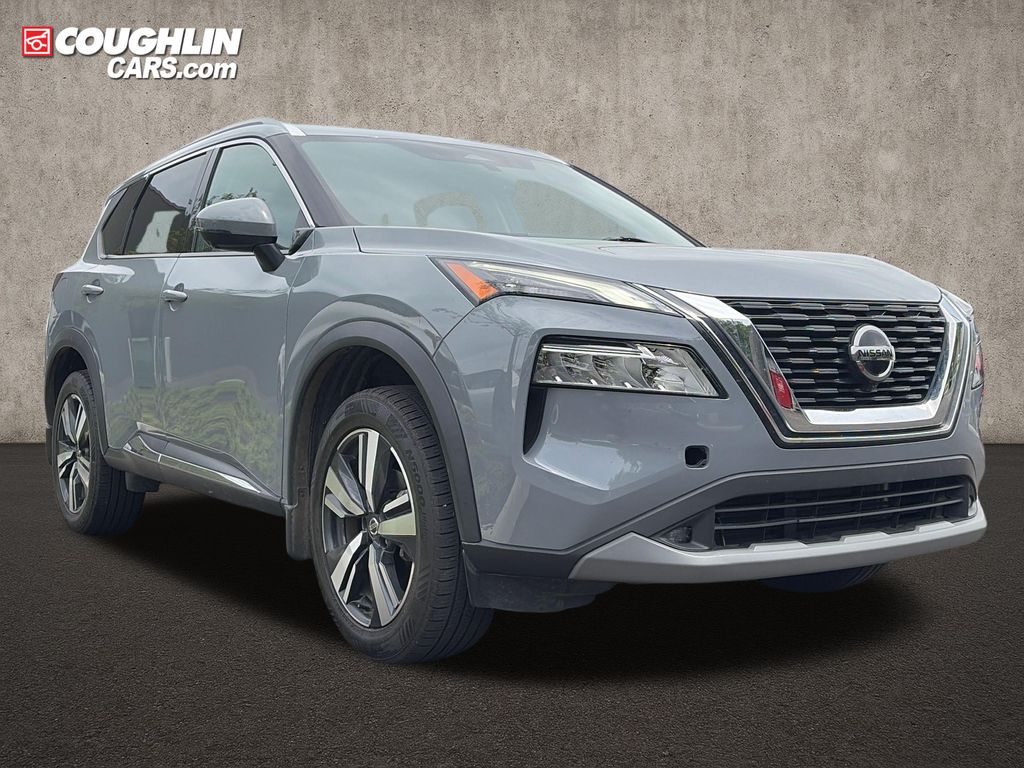 Boulder Gray Pearl 2021 Nissan Rogue SUV / Crossover All-Wheel Drive Continuously Variable Transmission