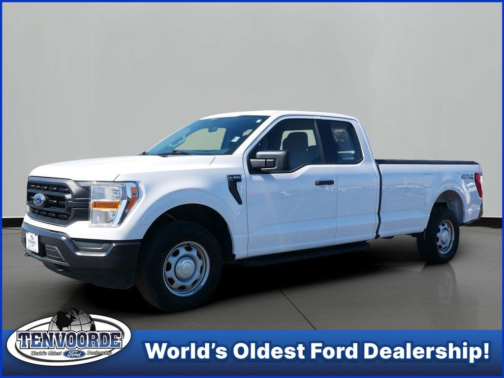 Oxford White 2021 Ford F-150 XL SuperCab 4WD Pickup Truck Four-Wheel Drive Automatic